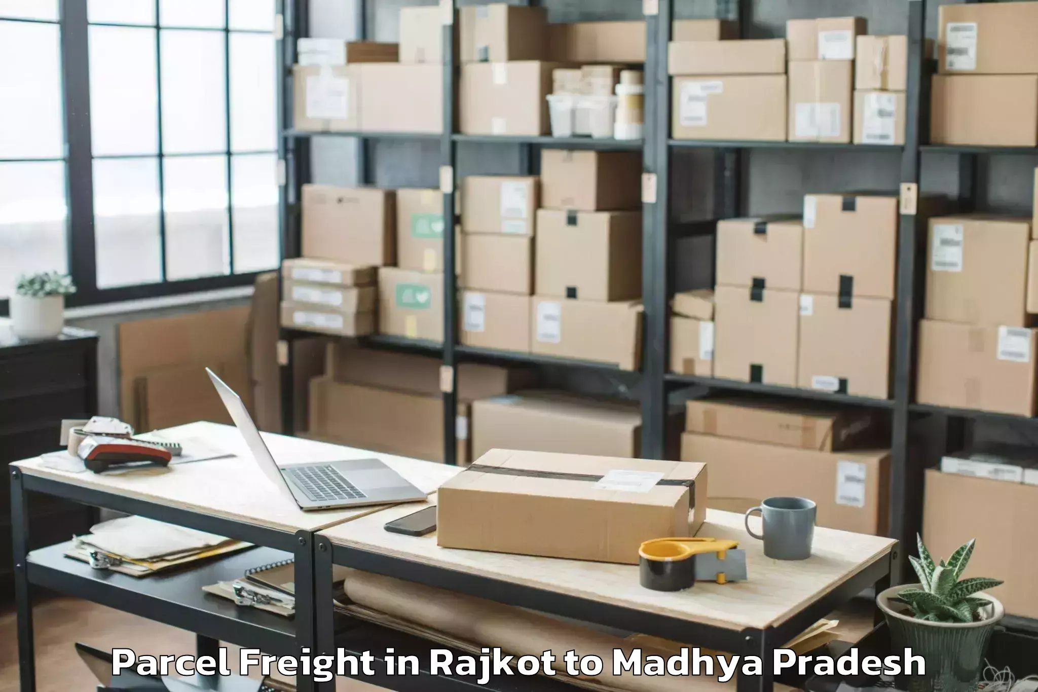 Rajkot to Manpur Parcel Freight